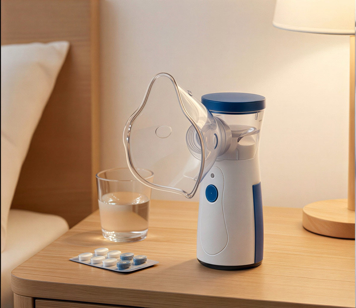 Portable Mesh Nebulizer Machine – Handheld Ultrasonic Vaporizer for Adults & Kids, Quiet & Rechargeable